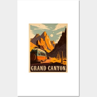 Grand Canyon Vintage Travel Art Poster Posters and Art